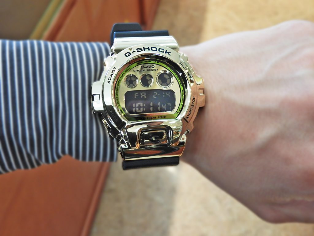 ★ニコイチ★GM-6900G-9JF(GM-6900B-4JFのブラックベゼル)時計
